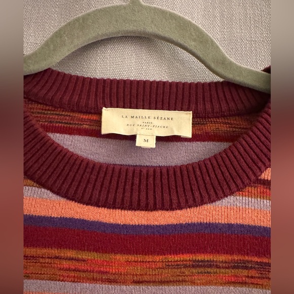Sezane Striped Jumper/Sweater Size Medium - Picture 2 of 4